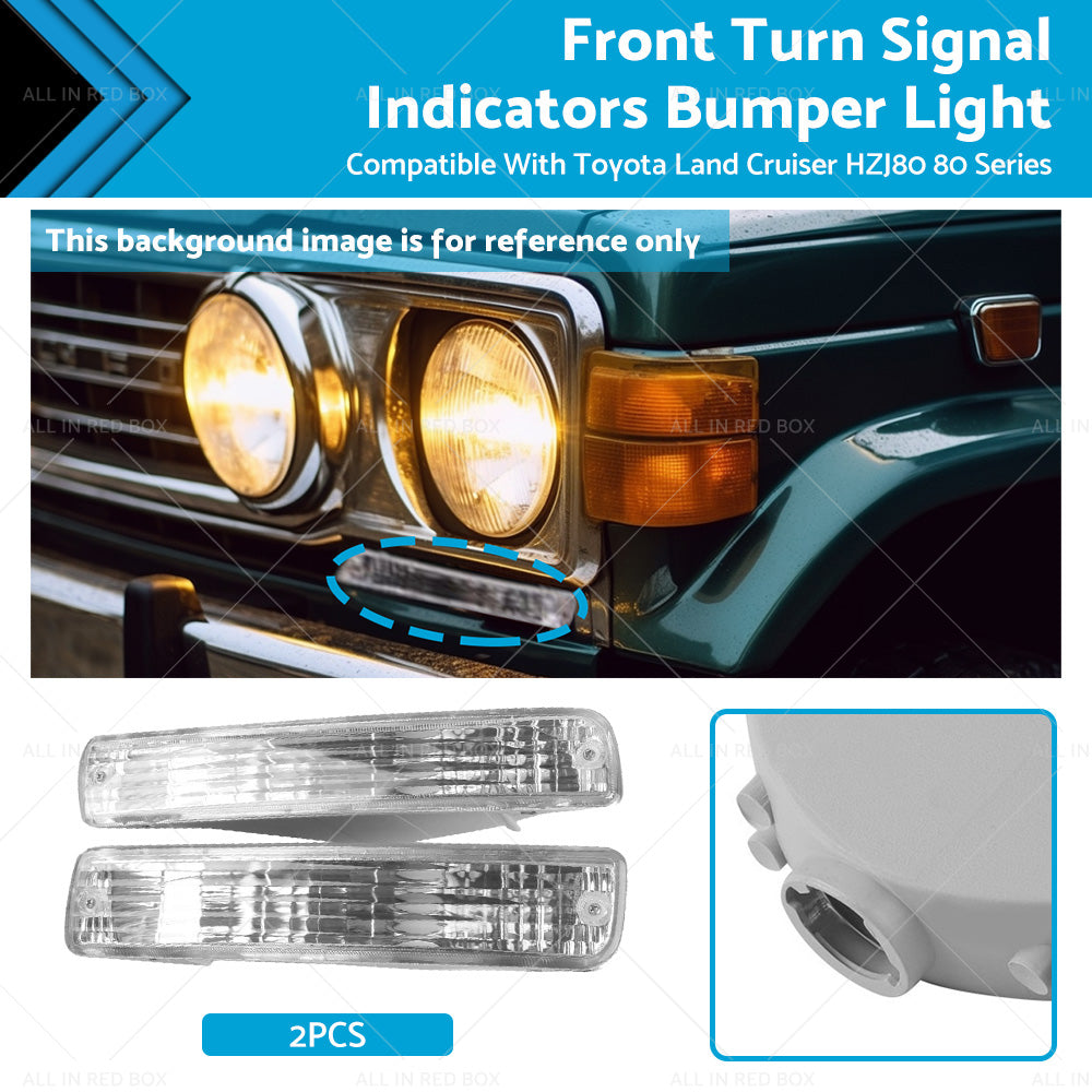 Front Turn Signal Bumper Light for Toyota Land Cruiser HZJ80 1990-1997