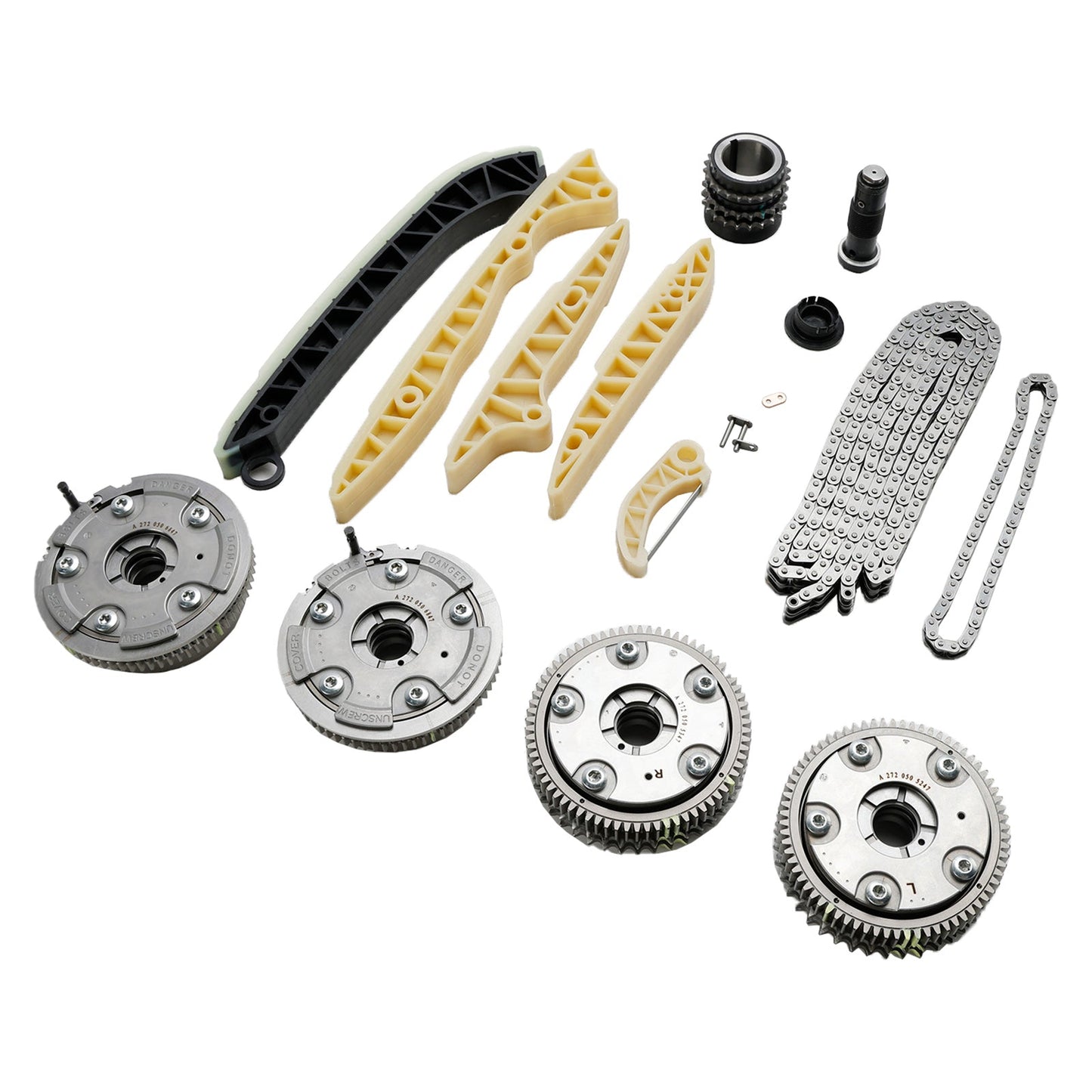 Timing Chain Kit & Camshaft Adjusters for Mercedes ML350 R350 E350 4Matic 10-11