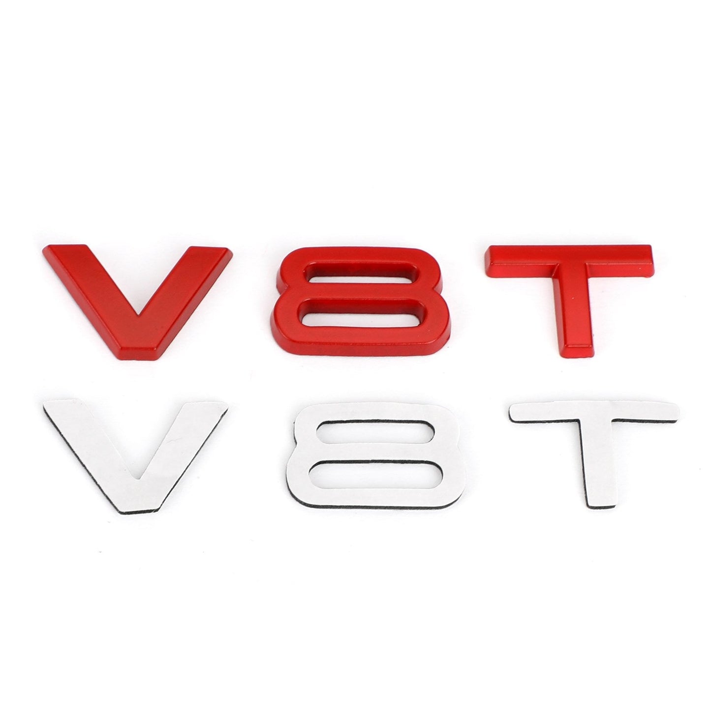 V8T Emblem Badge for Audi A1 A3 A4 A5 A6 A7 Q3 Q5 S4 S6 S7 08-23