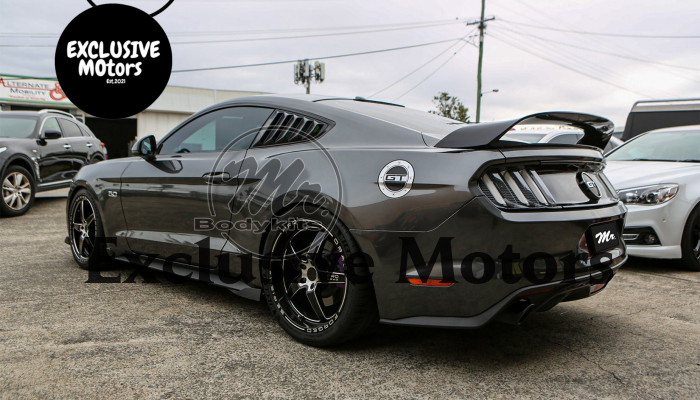 GT350-R Rear Spoiler Wing Black for Ford Mustang 2015-2022