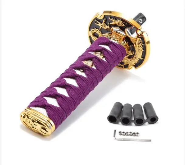 15cm Purple Katana Samurai Gear Knob