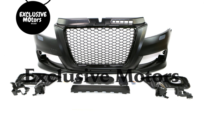 RS3 Front Bumper Grille Foglight for Audi A3 8P 2009-2013