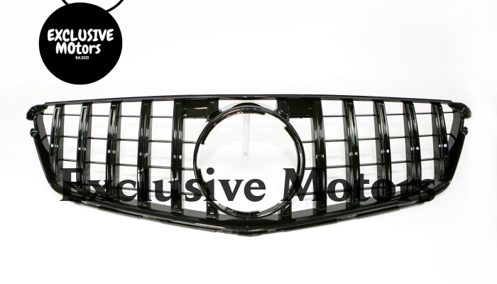 GT Front Bumper Grille for Mercedes C-Class W204 2007-2014 Black