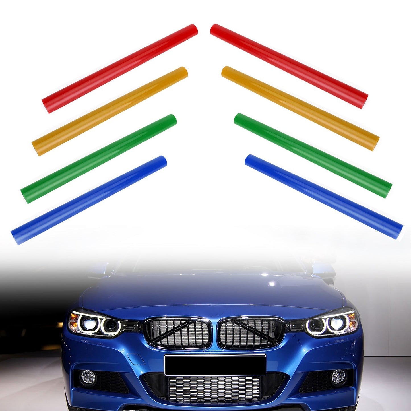 Grill Bar V Brace Wrap for BMW F30-F35 (2011-2019) Blue