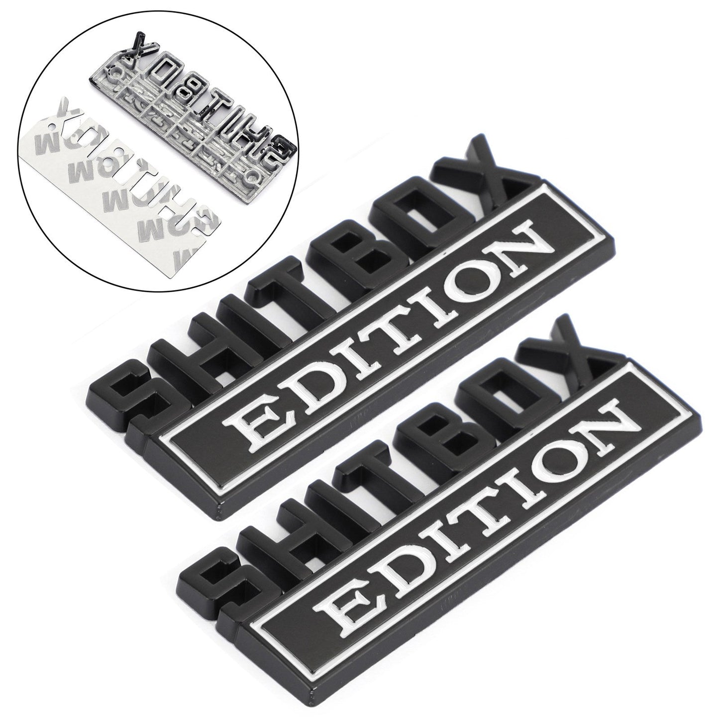 Shitbox Edition Emblem Decal Stickers for Ford Chevy Cars Trucks 00-23