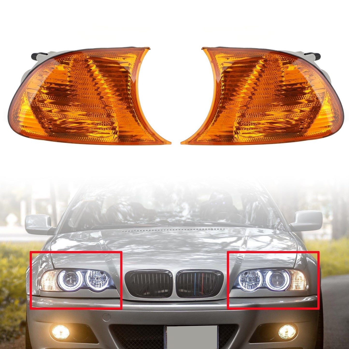 Corner Turn Signal Lights for BMW E46 2-Door (1998-2001)