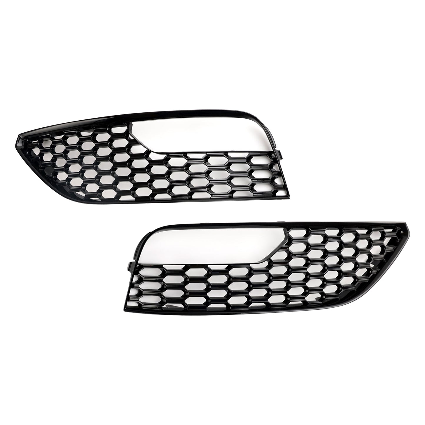 Mesh Front Bumper Fog Light Grille for Audi A3 12-16