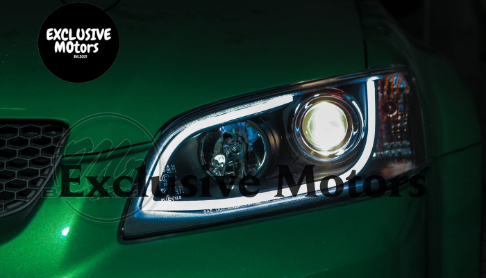 Black Projector Headlights for Holden Commodore/HSV VE 2006-2010 LED DRL