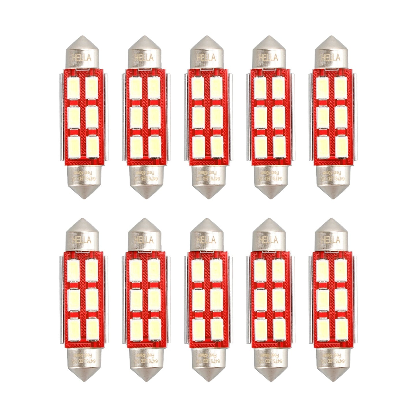LED Retrofit Bulb 43MM for HELLA 6000K 12V 3W Festoon