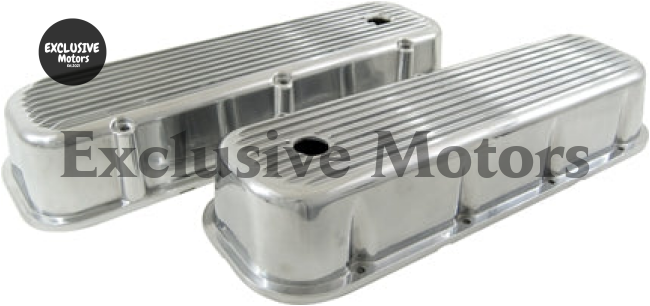 Tall Valve Covers 396/427/454/502 for Chevy Big Block (1965-2009) Polished Aluminum