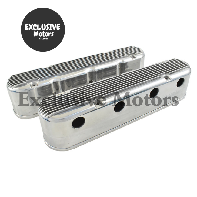 Polished Finned Valve Covers for GM LS (1997-2023)