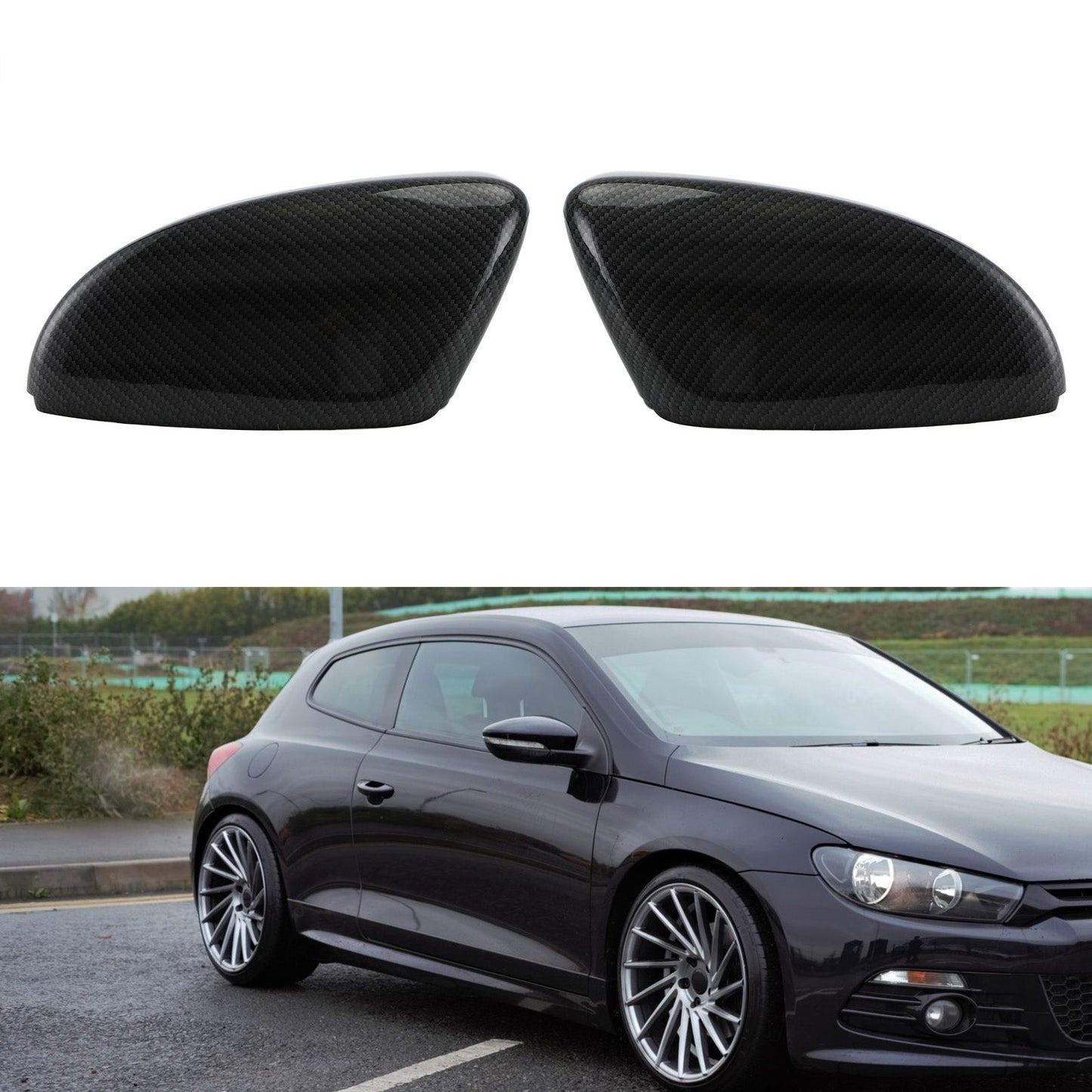 Rear View Mirror Caps for VW Beetle CC Eos Passat Jetta Scirocco 98-23