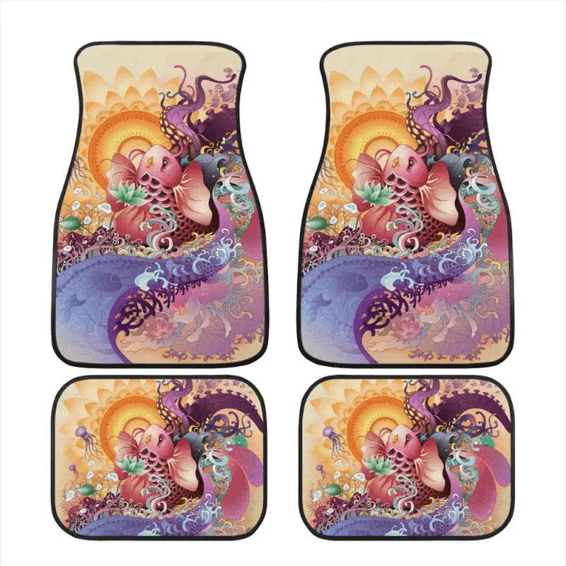 Custom Koi Fish Floor Mats