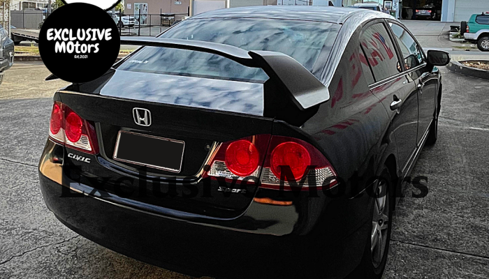 Plastic Type-R Rear Spoiler for Honda Civic Sedan 2006-2012