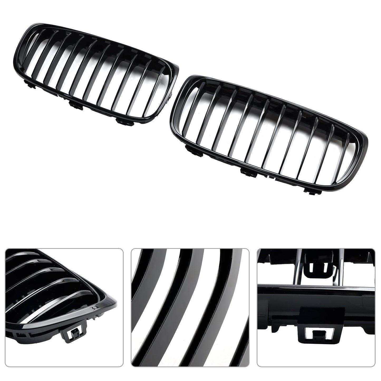 Gloss Black Front Grille for BMW 2 Series Gran Tourer (2015-2018)