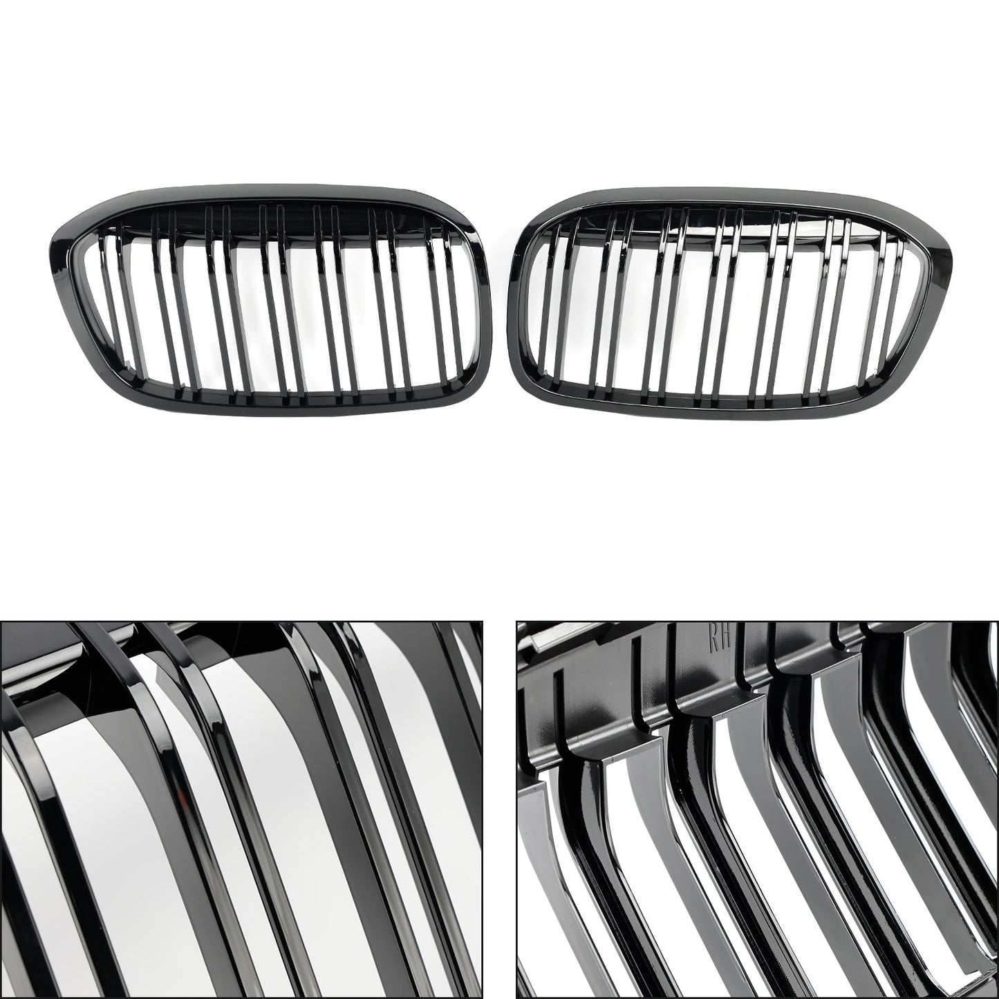 Gloss Black Front Kidney Grille for BMW 2 Series F45 F46 (2018-2021)