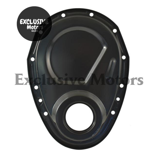 Timing Cover Black EDP Steel for Chevy SBC 283 307 350 383 400 (1955-2002)