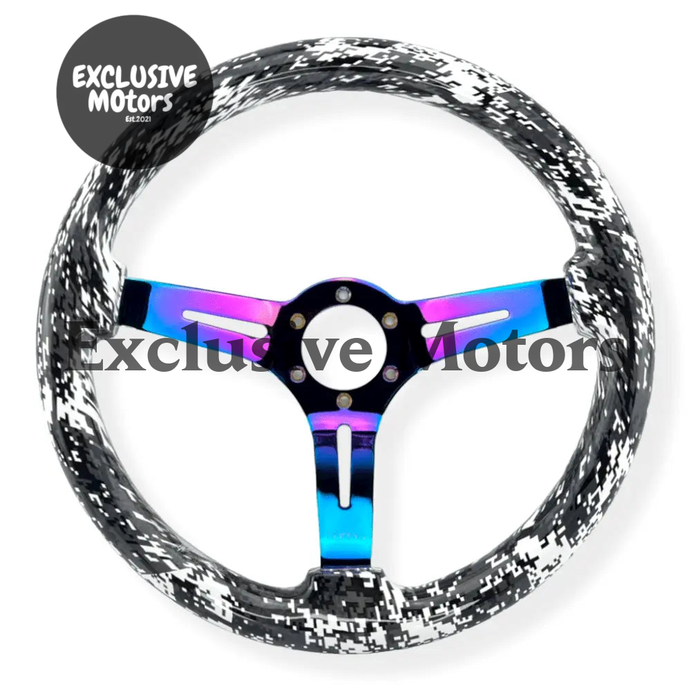 Tomu Snow Camo Steering Wheel