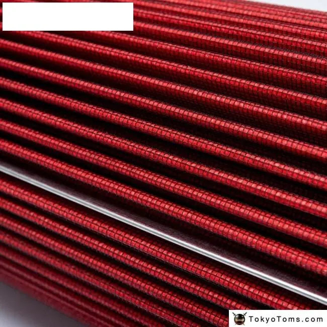 Universal 76Mm And 240Mm Height Cold Air Filter Red Work 76Mm Air Intake - Tokyo Tom's