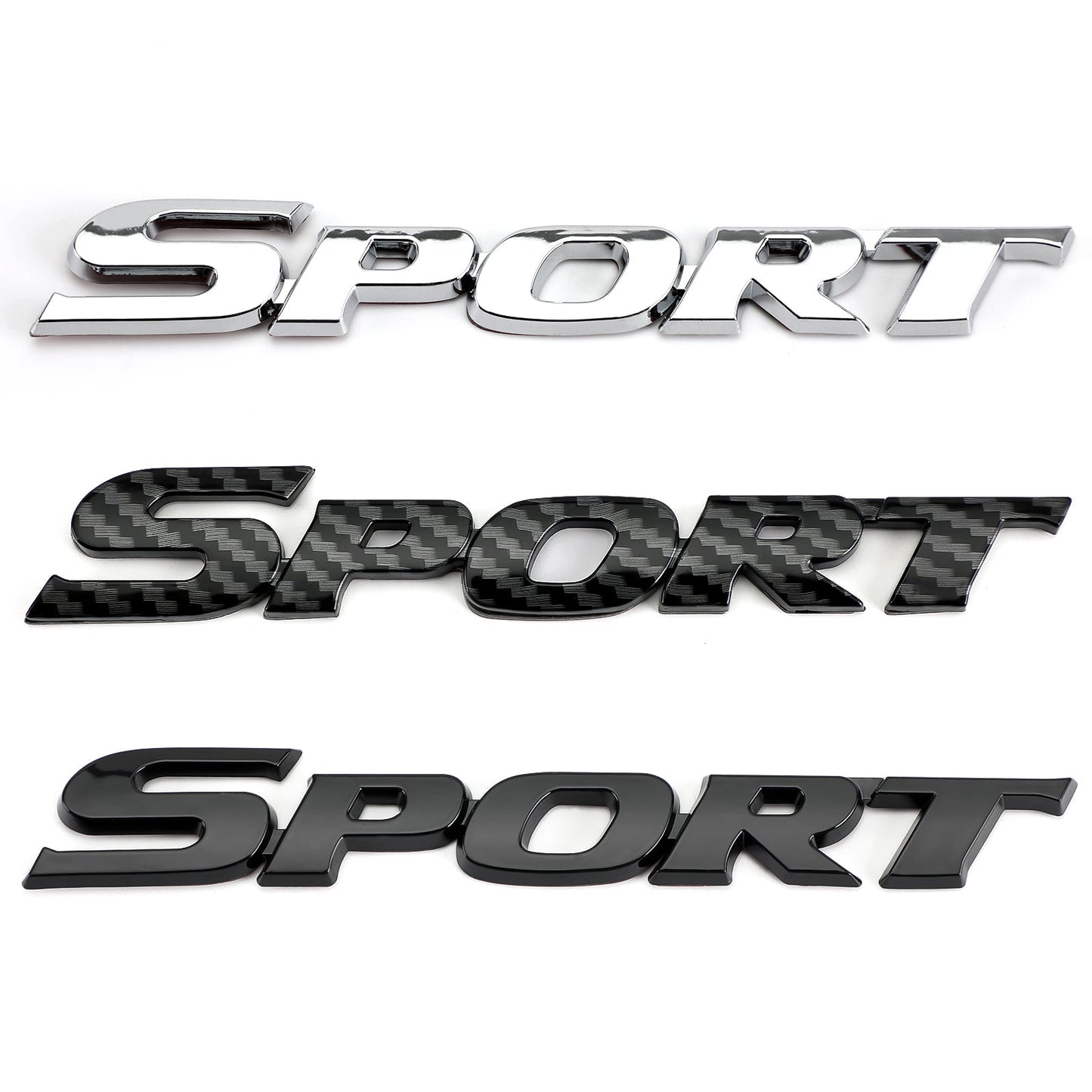 3D Carbon Emblem Badge for Car Trunk Tailgate (Sport Logo)