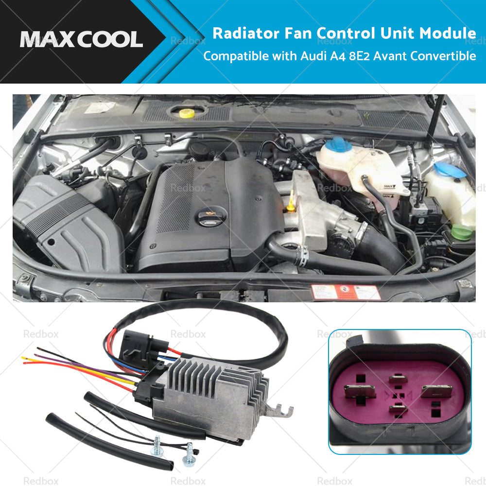 Radiator Fan Control Module for Audi A4 8E2 Avant Convertible 2000-2006