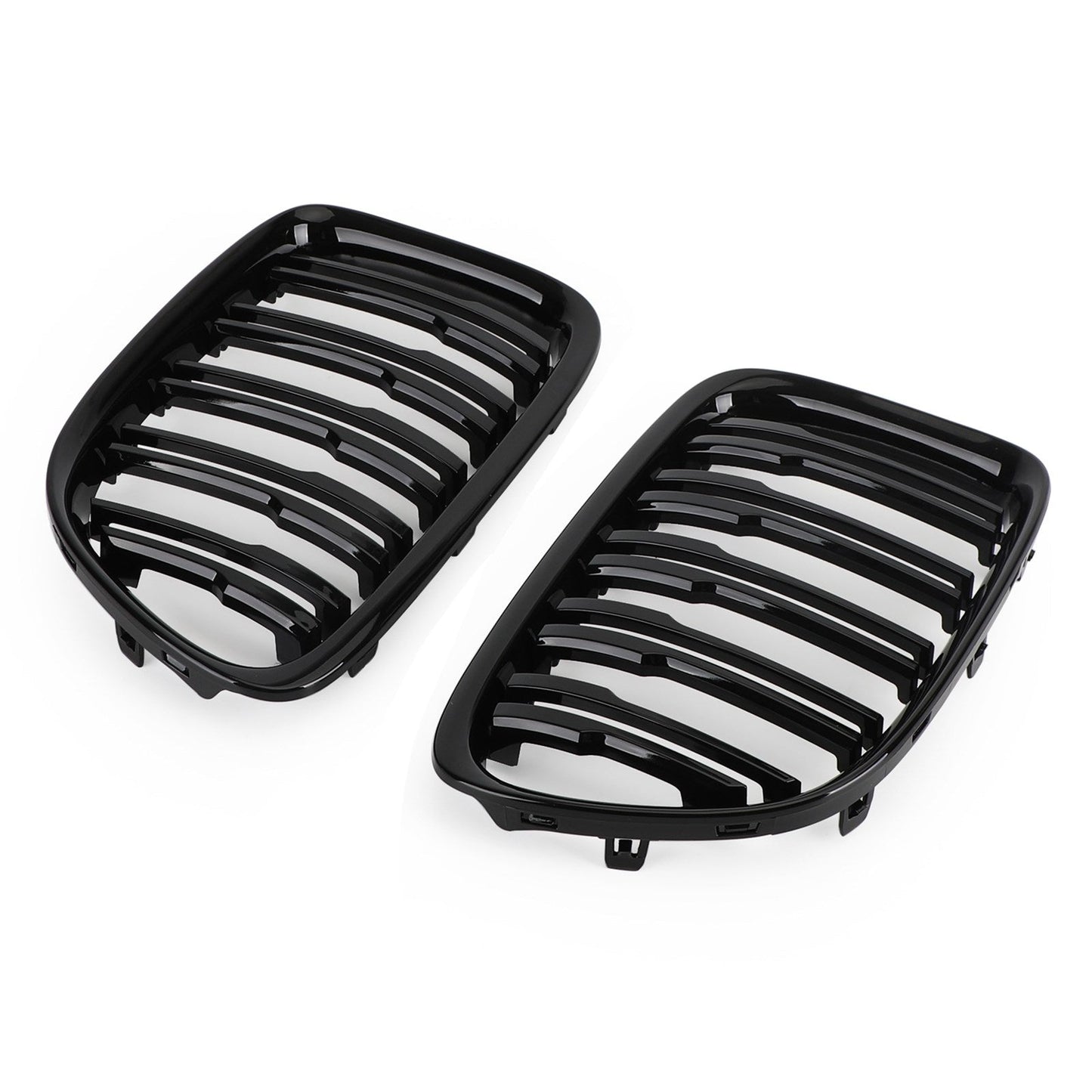 Gloss Black Dual Slats Kidney Grille for BMW X1 E84 (2009-2014)