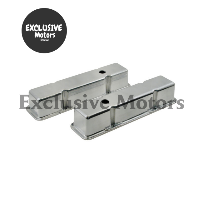 Polished Aluminum Valve Covers Tall for Chevy 327/350 (1962-1979)