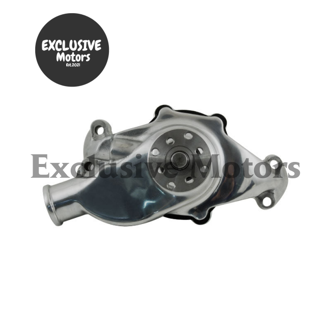 Small Block Short Water Pump Polished Aluminum for Chevy (1955-1995)