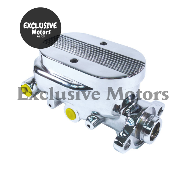 1" Bore Chrome Finned Brake Master Cylinder for GM