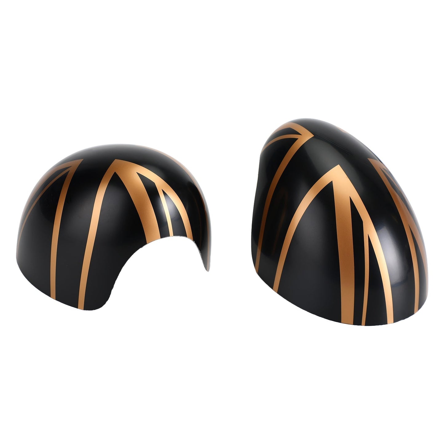 UK Flag Mirror Cover for MINI Cooper Hardtop F55 F56 Black Gold 14-Present
