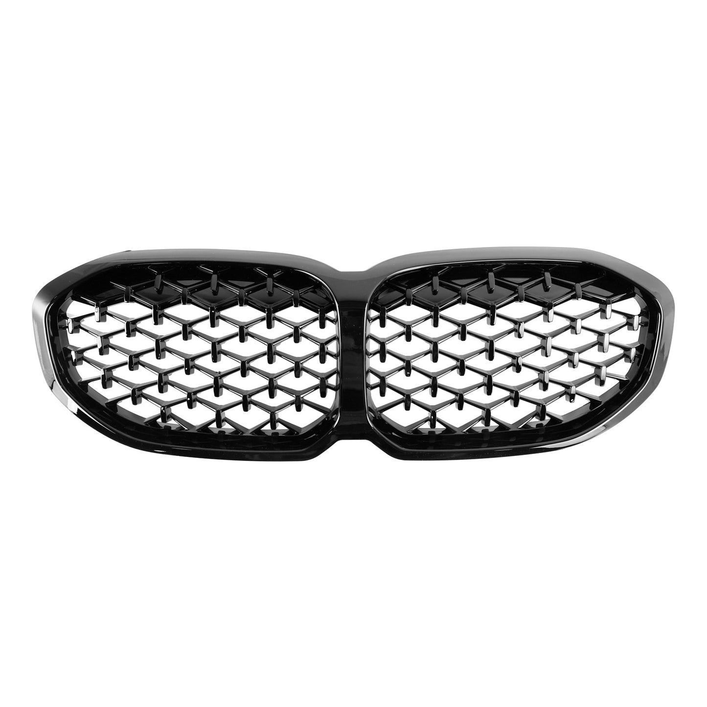 Gloss Black Diamond Front Kidney Grille for BMW 1 Series F40 19-24