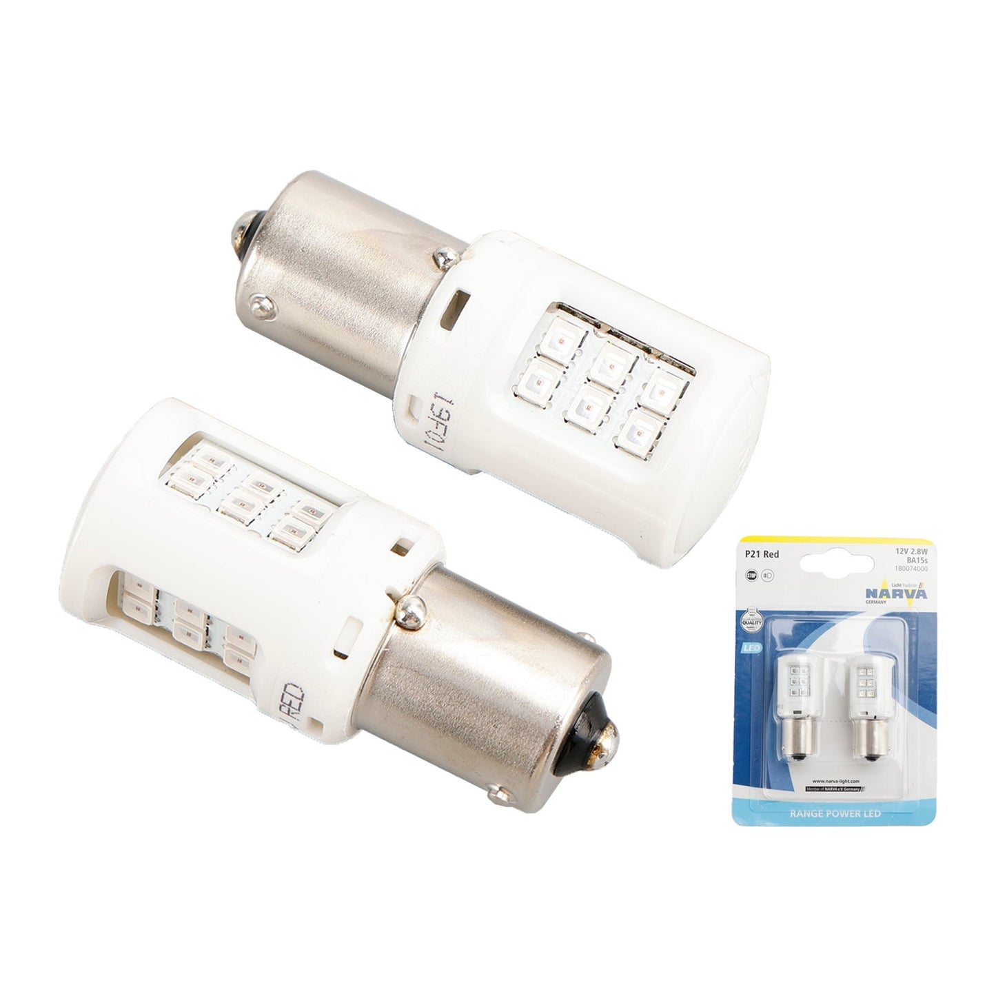 P21 LED Bulb 12V 2.8W Red for Various Models (Check Compatibility)