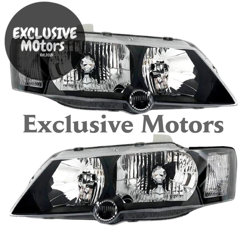 HEADLIGHTS for VY (BLACK) - HOLDCOM AUTO PARTS