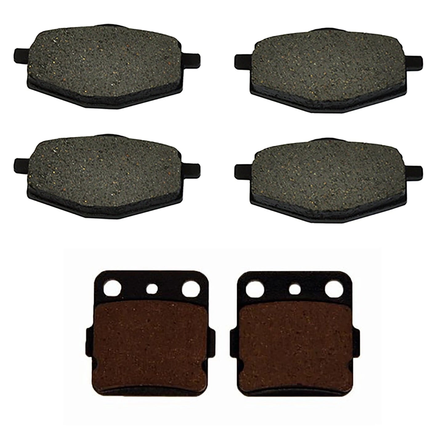 Front & Rear / 2 x Semi-Metallic Brake Pads for Yamaha Warrior 350 (1987–1988)