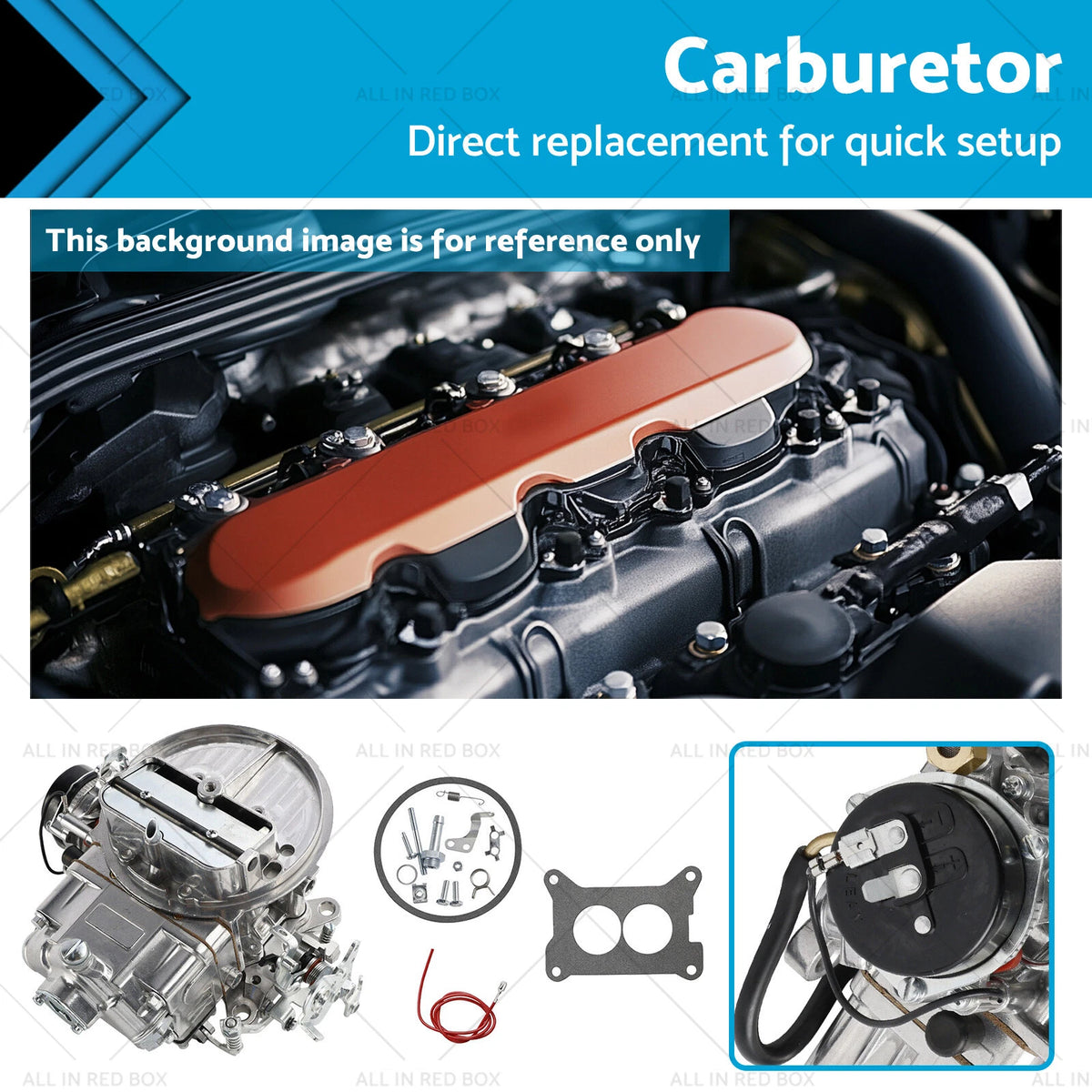 Electric Choke Carburetor 2-Barrel for Holley 0-80350 2300 350CFM