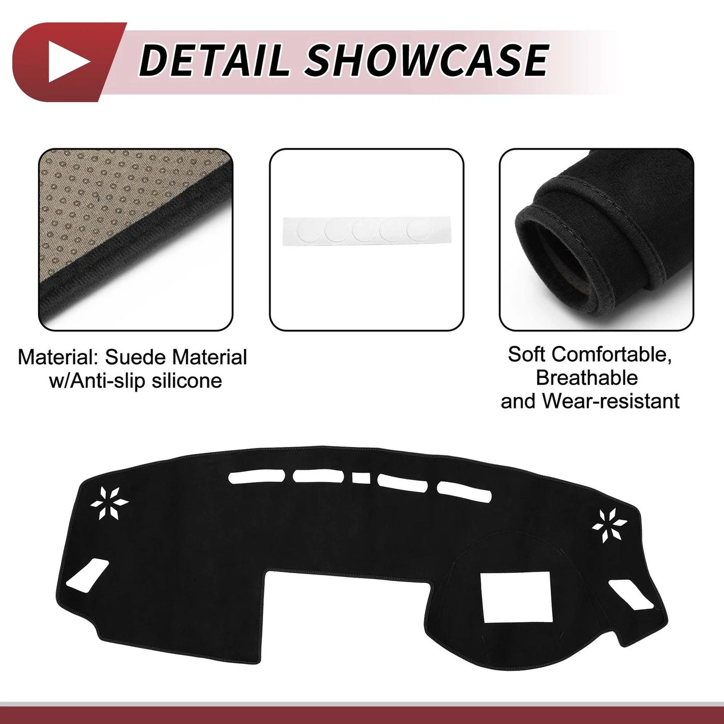 Dashboard Cover Mat for Mitsubishi Eclipse Cross Sun Protector Black