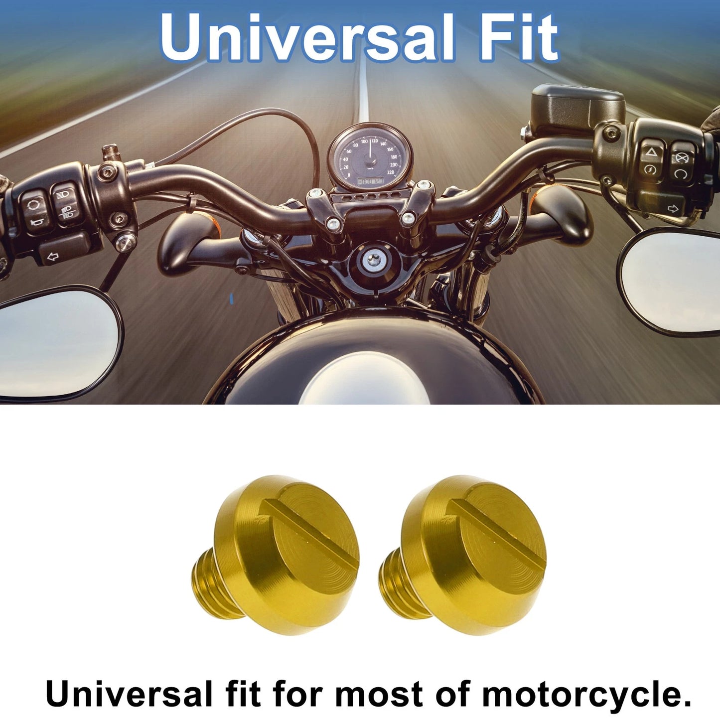Right Hand M8x1.25 Motorcycle Mirror Hole Plugs for Make Model