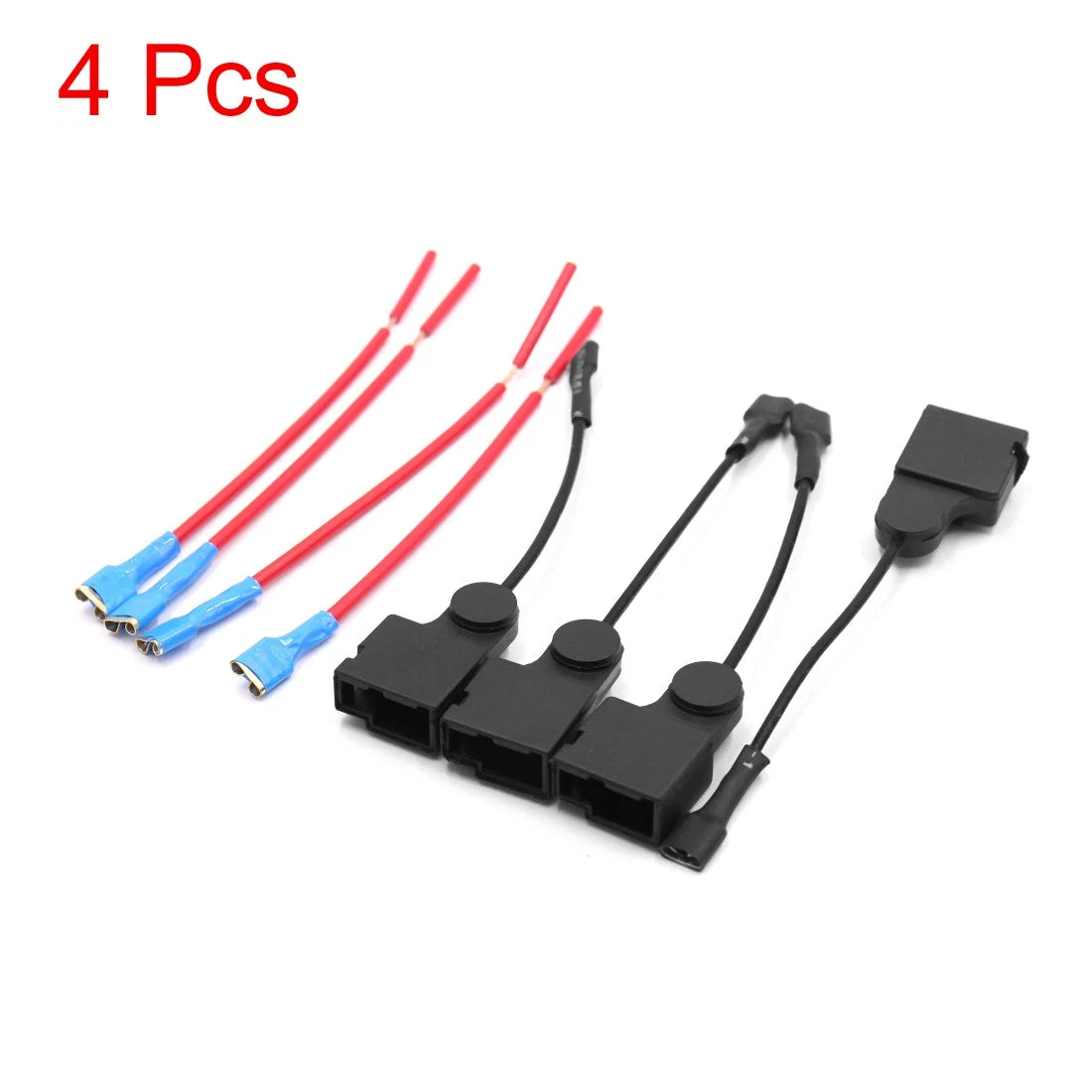 4 x Plastic Car Horn Speaker Adapter Wiring Harness for Toyota