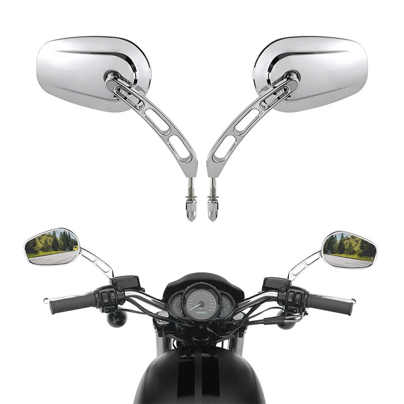 Rearview Mirrors for Harley Touring Softail Deluxe Sportster 883 1200 Dyna (2004-2023)