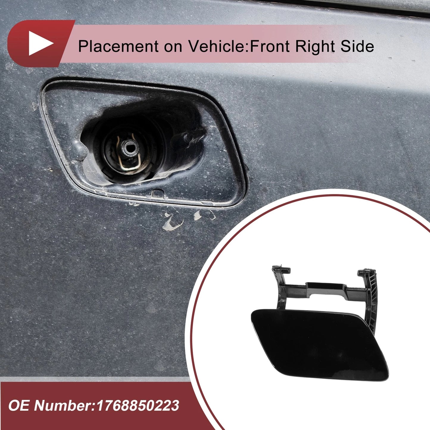 Front Right Bumper Trim Nozzle Cover for Mercedes-Benz W176 (2013-2018)