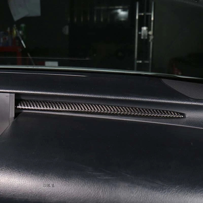Real Carbon Fiber Console Storage Box Strip Trim for 2013-2018 Lexus IS250 IS350