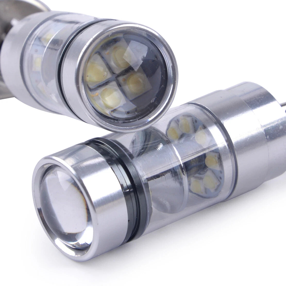 8500K 100W LED White Projector Fog Driving DRL Light Bulbs for Car