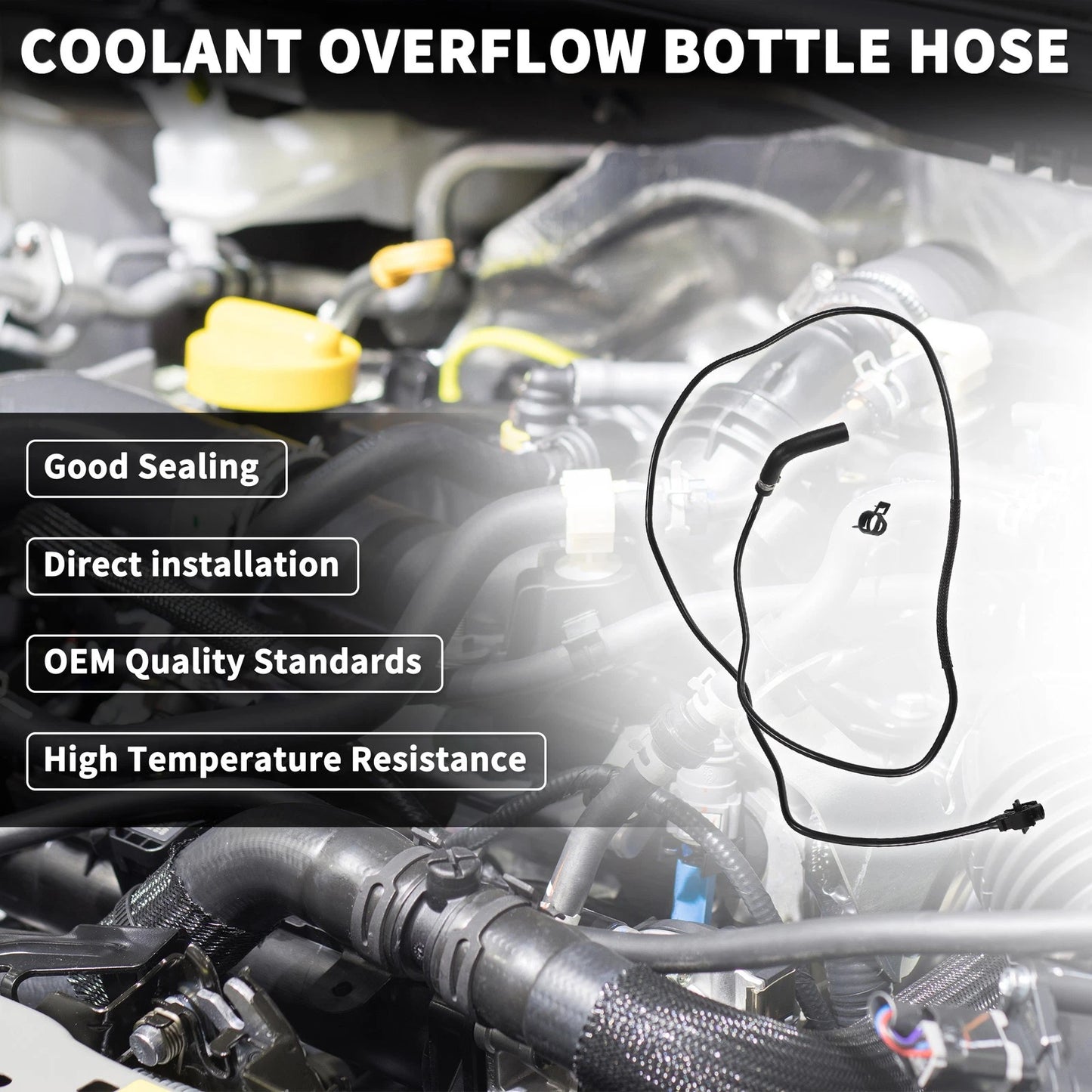 Coolant Overflow Bottle Hose for Ford C-Max (2015-2019)