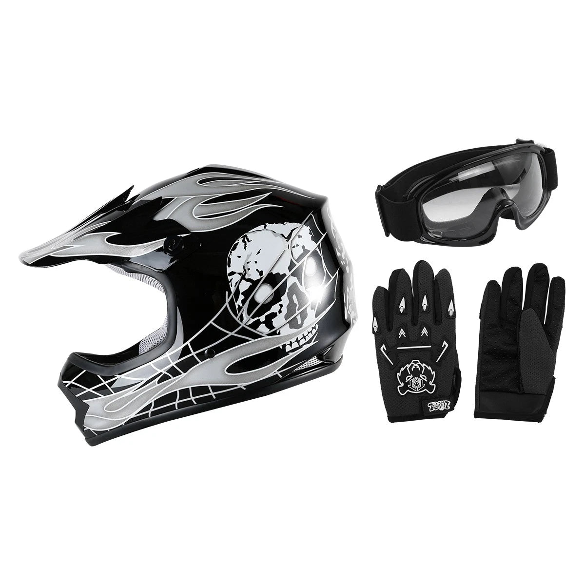 Youth ATV Helmet DOT Offroad Racing for Kids S M L XL