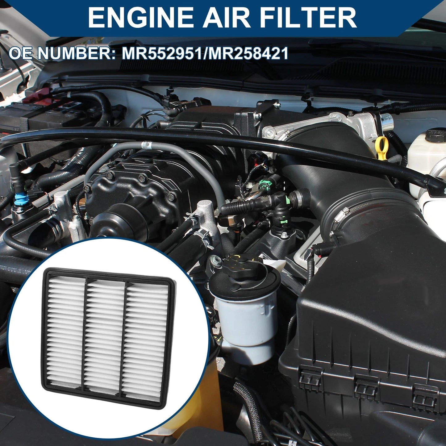 Engine Air Filter for Mitsubishi Outlander 2.4L (2003-2006) 1 Pcs