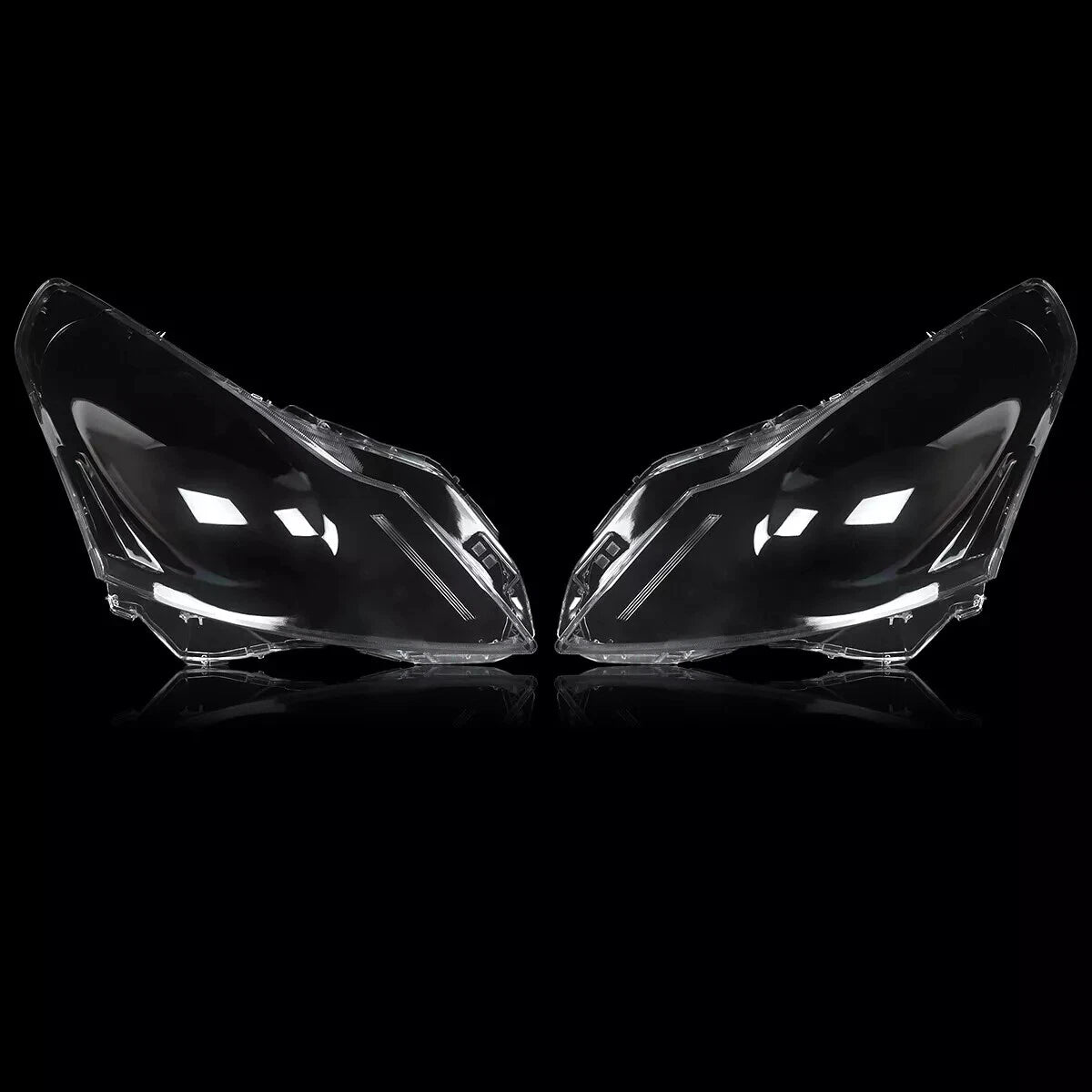 Front Headlight Lens Covers for Infiniti G37 G35 G25 Q40 Sedan (2010-2015)