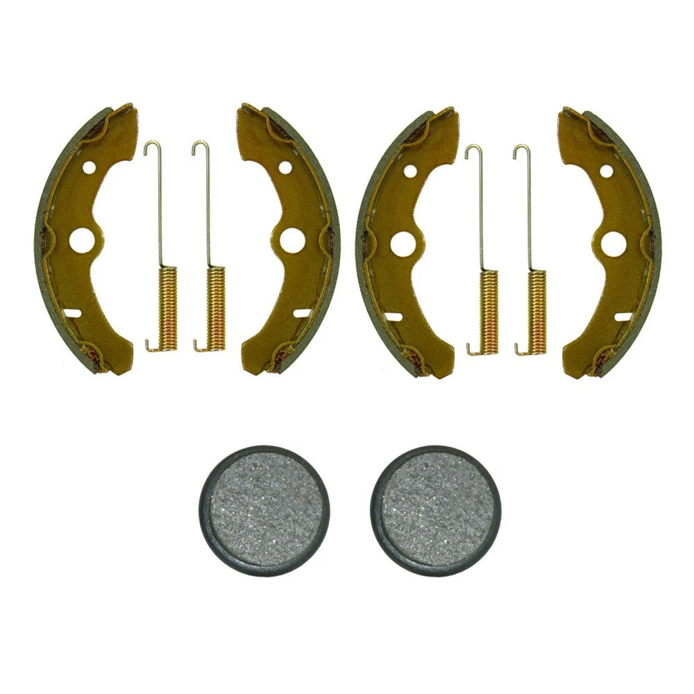 Front Brake Shoes & Rear Brake Pads 2 x for Yamaha Big Bear 350 4x4 (1989–1995)
