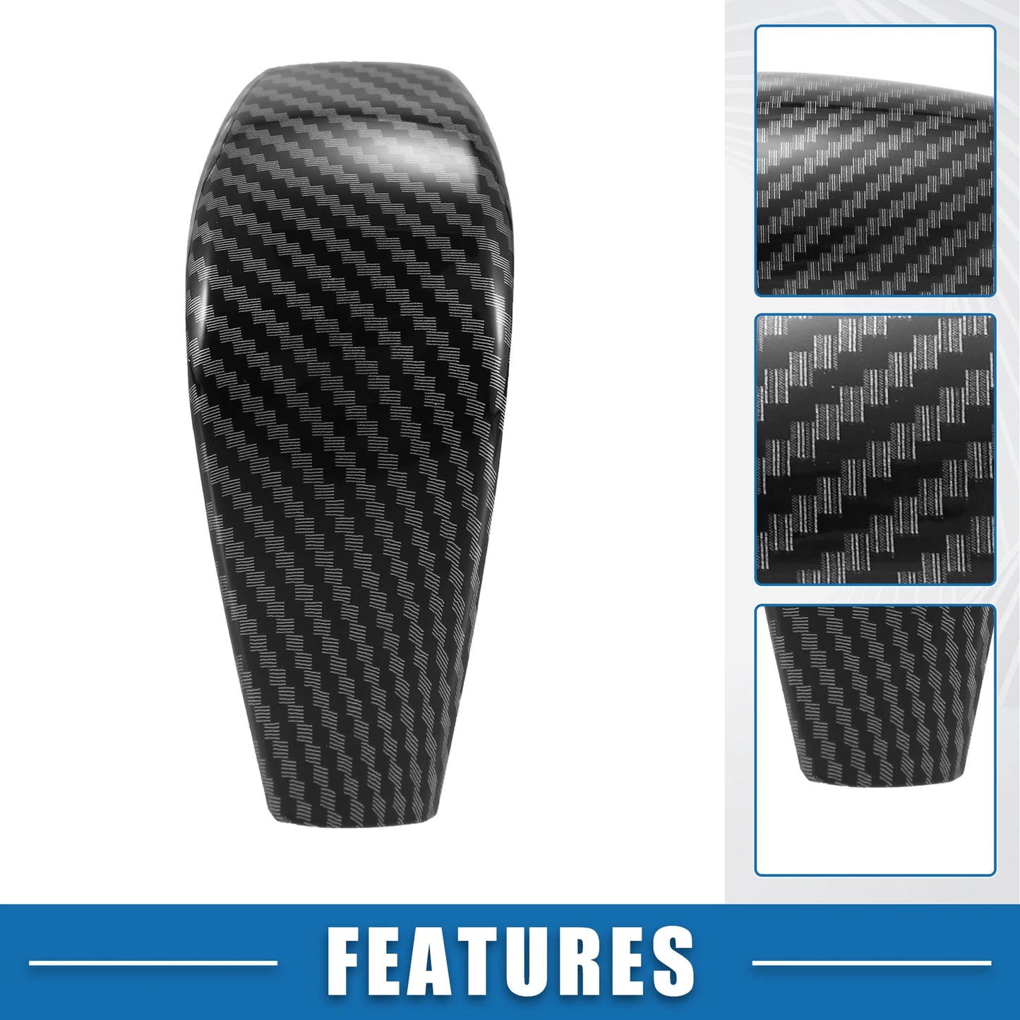Carbon Fiber Gear Shifting Knob Cover Trim for Ford Ranger (2019-2021)