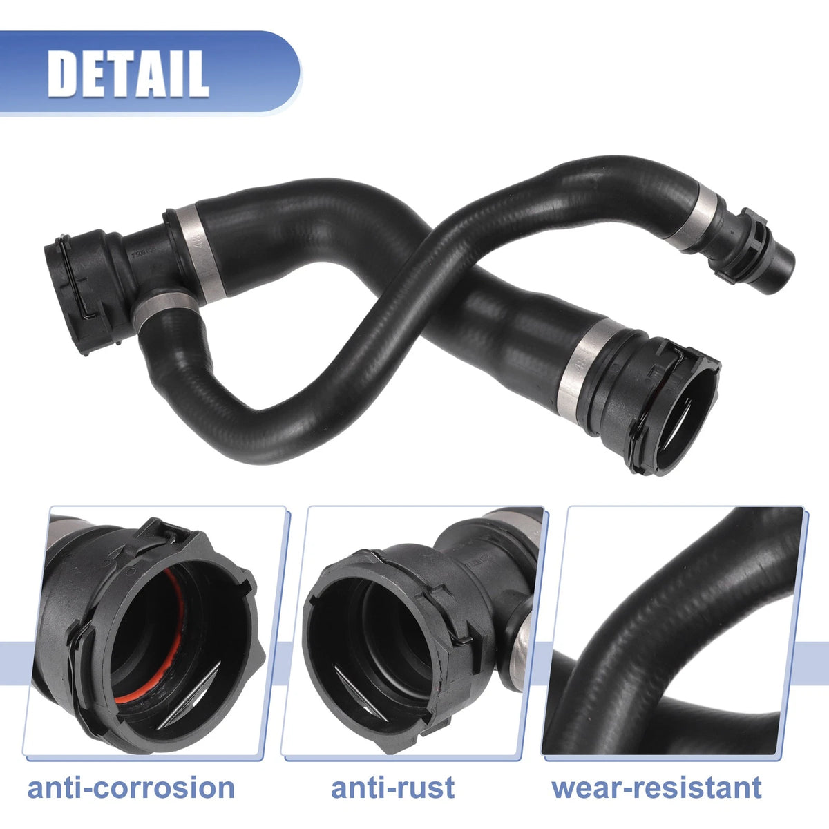Heater Hose Expansion Tank Pipe for BMW X5 3.0L L6 (2007-2010)