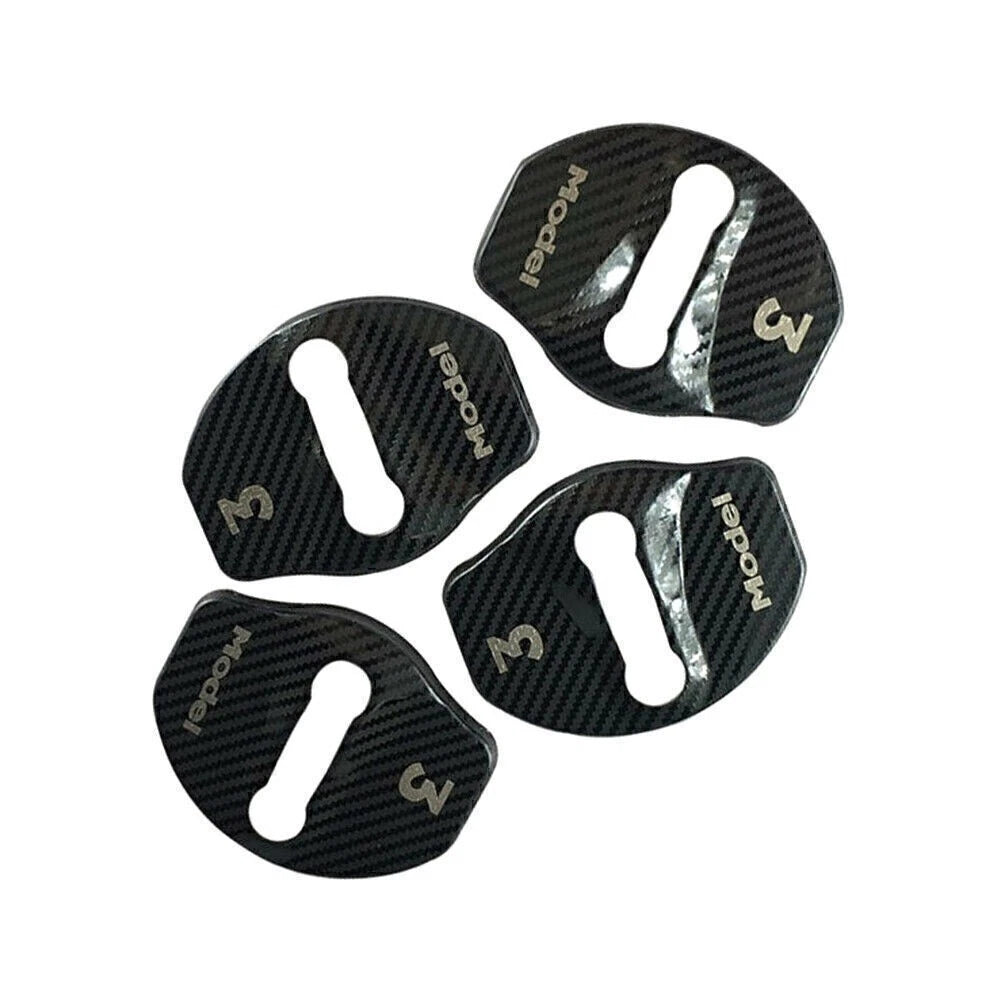 4 x Protective Door Lock Covers for Tesla Model 3 (2017-2023)